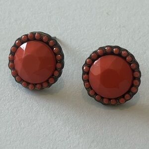 Elegant Coral Stud Earrings